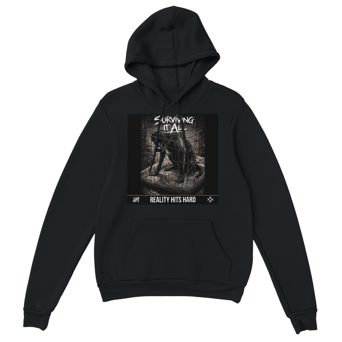 Reality hits hard - Classic Unisex Pullover Hoodie