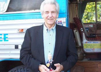 Del McCoury with his Bobble Head
