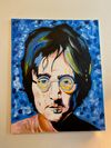 John Lennon, Acrylic, Canvas, 18" x 24"