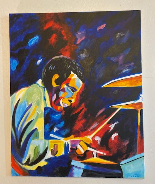 Buddy Rich, Acrylic 18" x 24" on Canvas