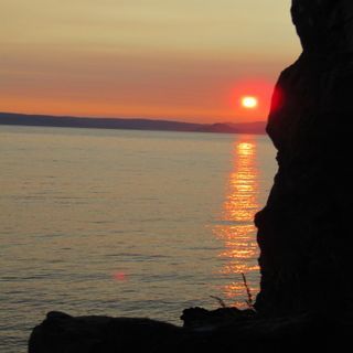 Sunset in Dunure, Ayrshire. One day at a time.