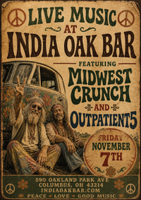 MIdwest Crunch and Outpatient5 Live at India Oak Grill