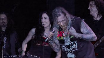 On stage with Ted Poley - Danger Danger
