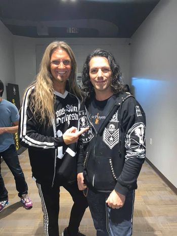 Joel Hoekstra backstage at TSO
