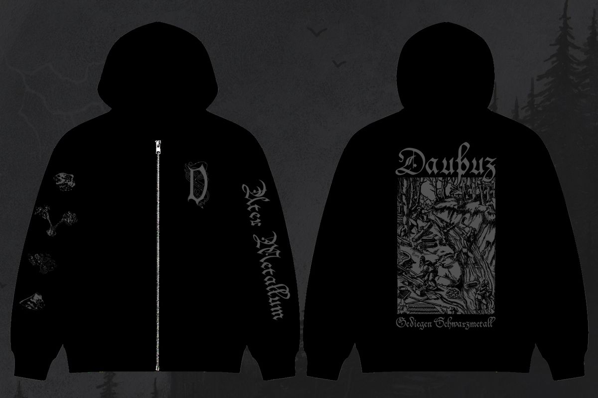 Dauþuz - Hooded Zipper "Ater Metallum"
