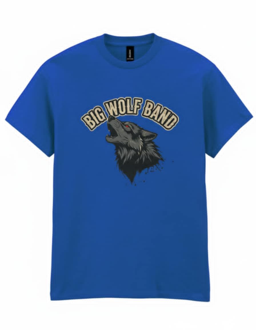 Howling Wolf T-Shirt - Blue