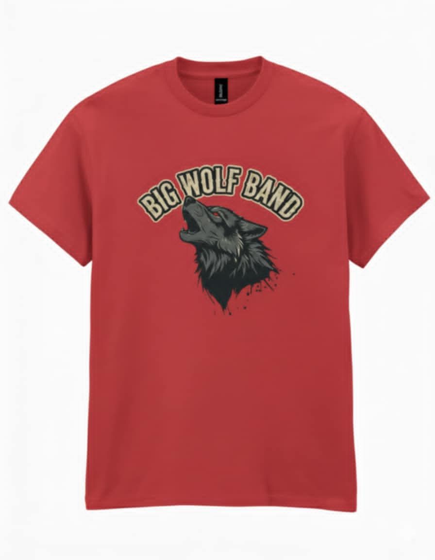 Howling Wolf T-Shirt - Red