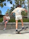 Cat and Surfer Shirt - Cream