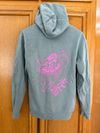 Cat and Surfer Hoodie - Gray