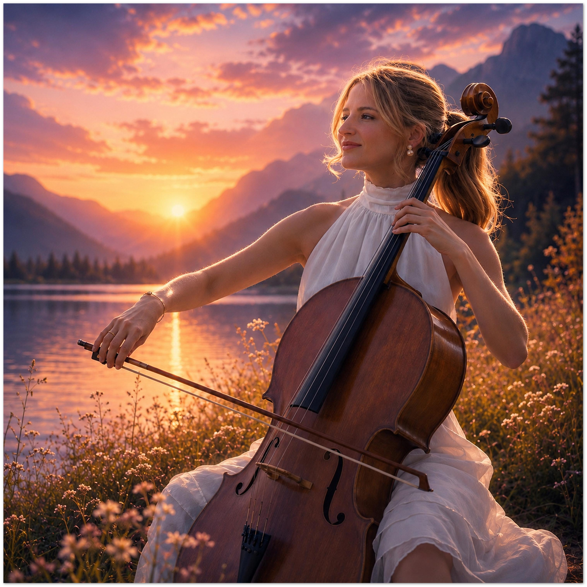 Romantic Cello Covers, Vol. 1 - Fine Art Poster