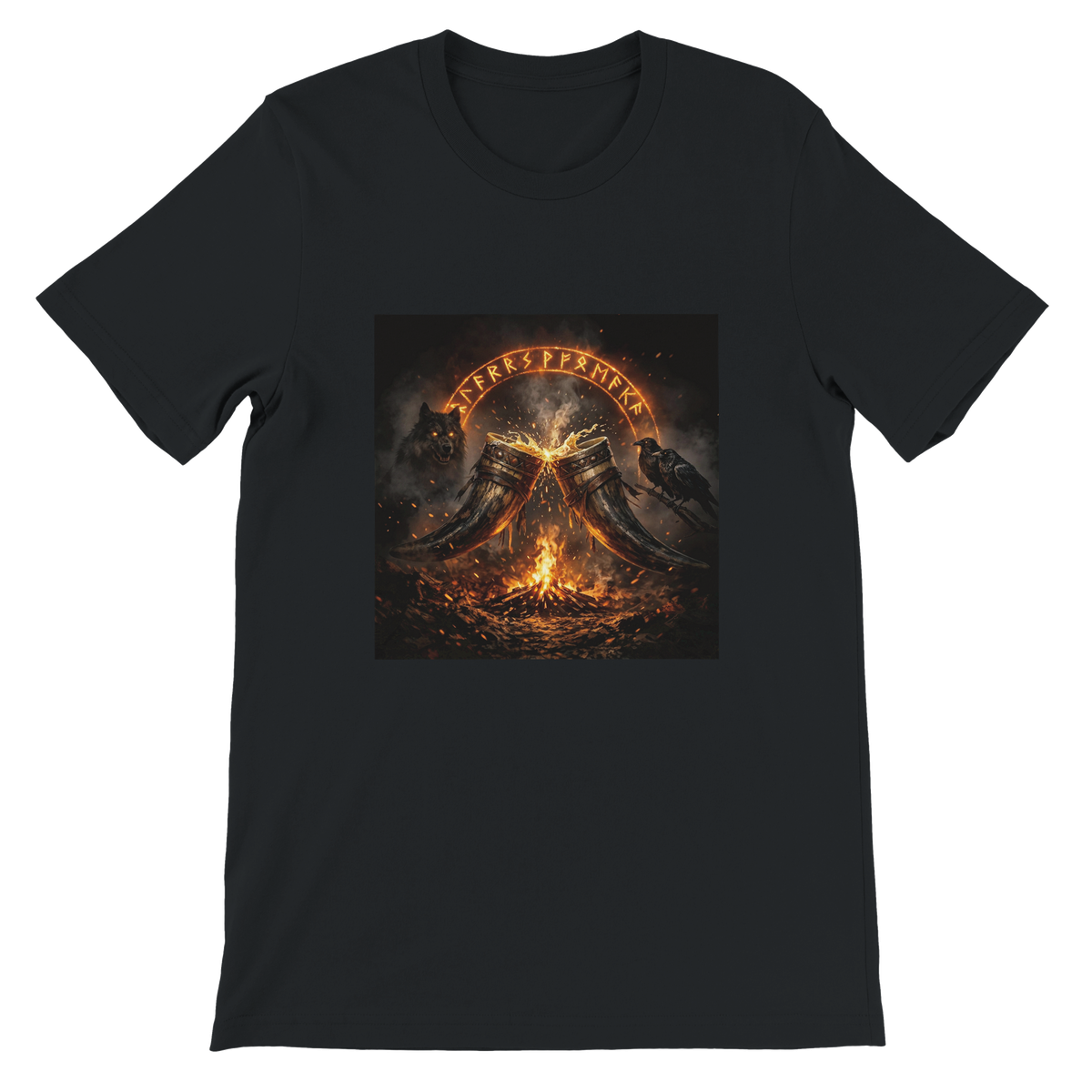 Raise the Horns – For Friends and Gods - Unisex T-Shirt