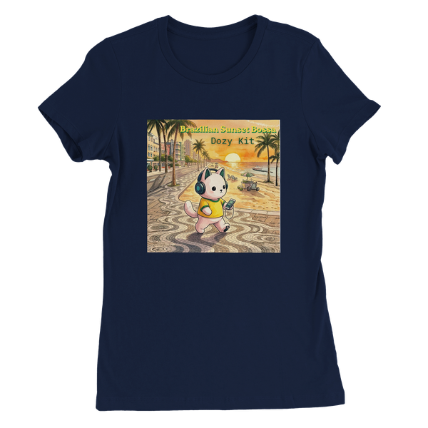 Brazilian Sunset Bossa (Lofi Beats) - Women’s Cut T-Shirt