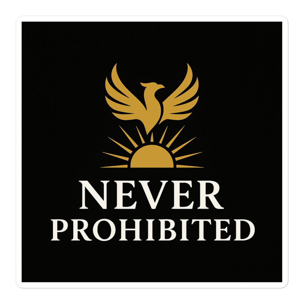 Never Prohibited Bird Stickers