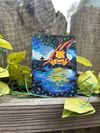 Abra Hand-Painted Pokemon Card Art 