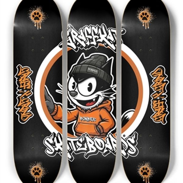 GRAFFKAT Skateboard Wall Art Series