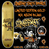 GRAFFKAT GOLD LIMITED EDITION MR.MEOW BLING 8-1/4 Skateboard Deck