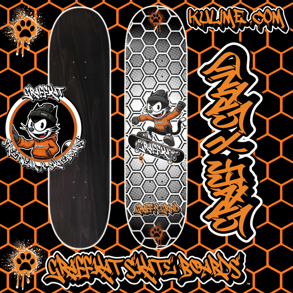 GRAFFKAT AIRKAT Honeycomb Skateboard 8-1/4 Skateboard Deck