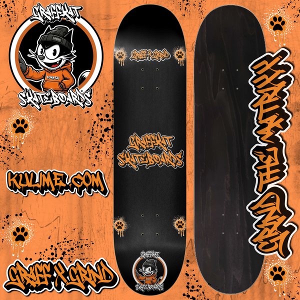 GRAFFKAT GRAFF&GRIND BLK Skateboard