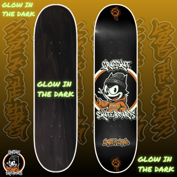 GRAFFKAT GRAFF & GRIND GLOW IN THE DARK DECK