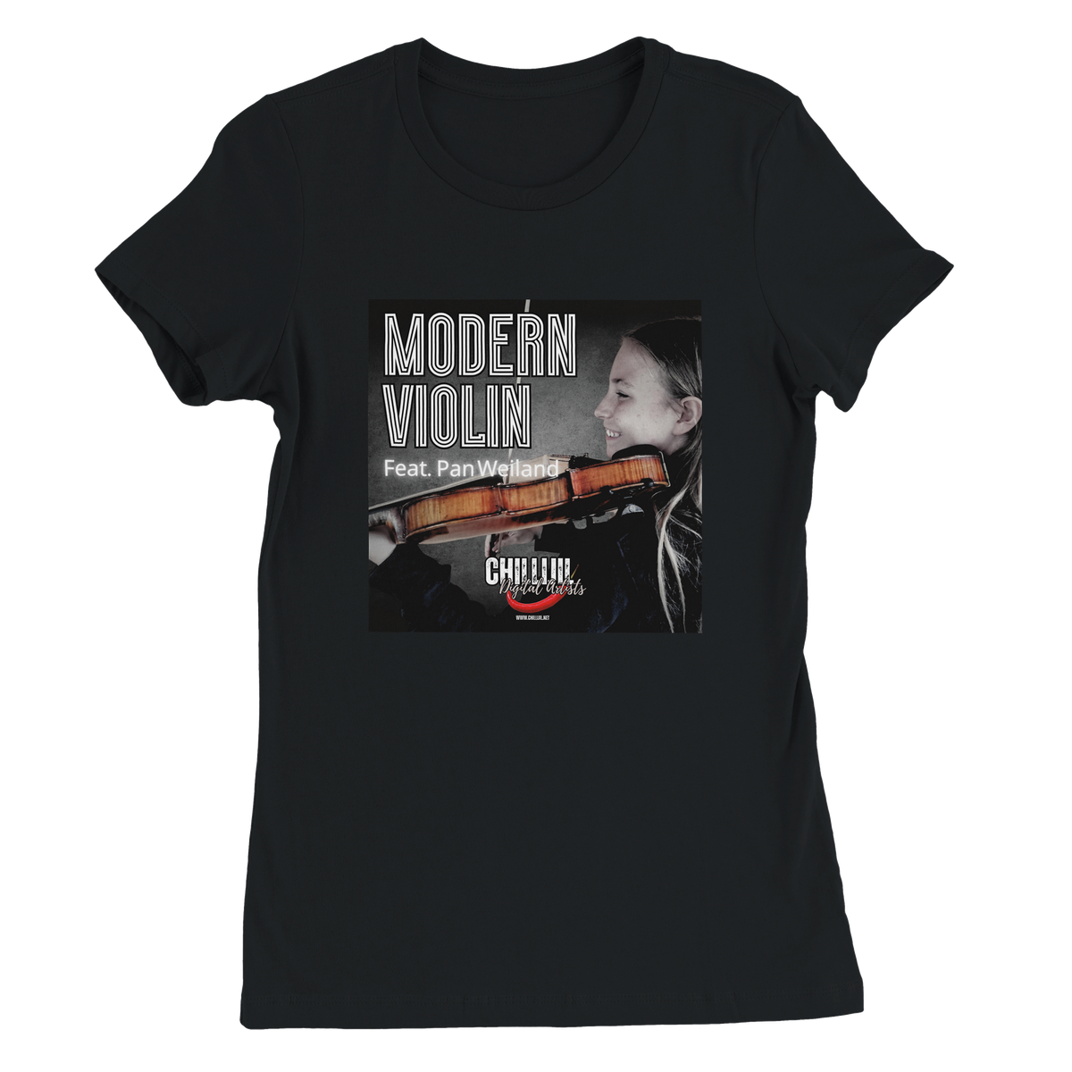 CHILLIJIL MODERN VIOLIN (FEAT. PAN WEILAND) - Women’s Cut T-Shirt