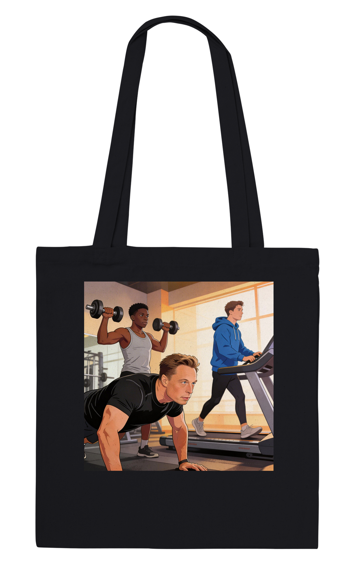 I just want to workout with Elon - Tote bag