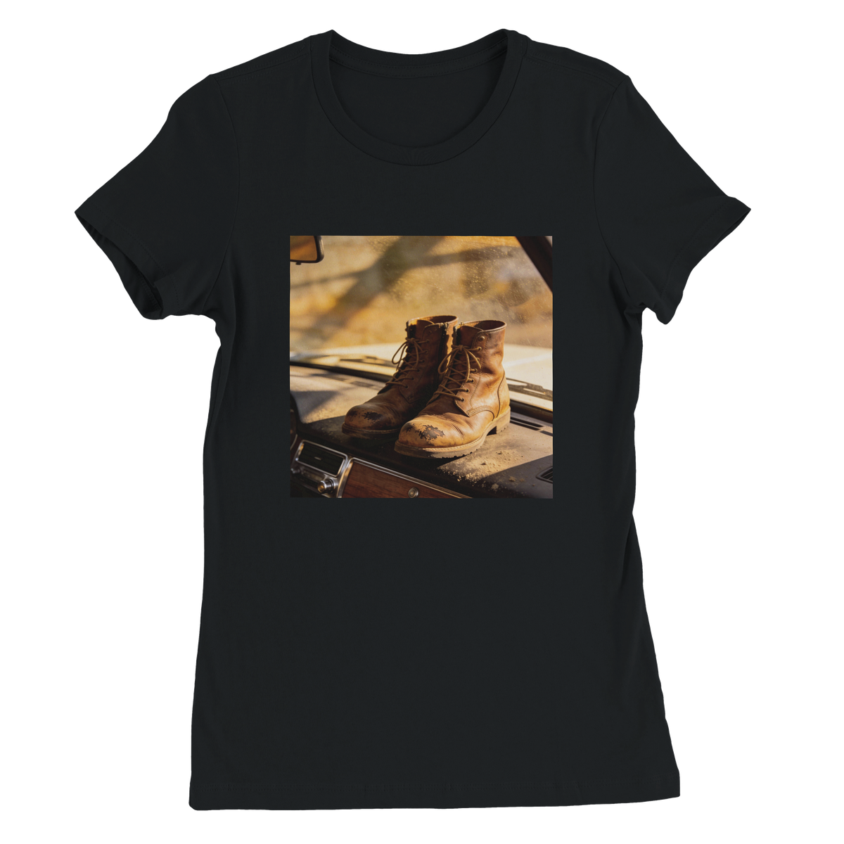 Boots on the Dashboard - Women’s Cut T-Shirt