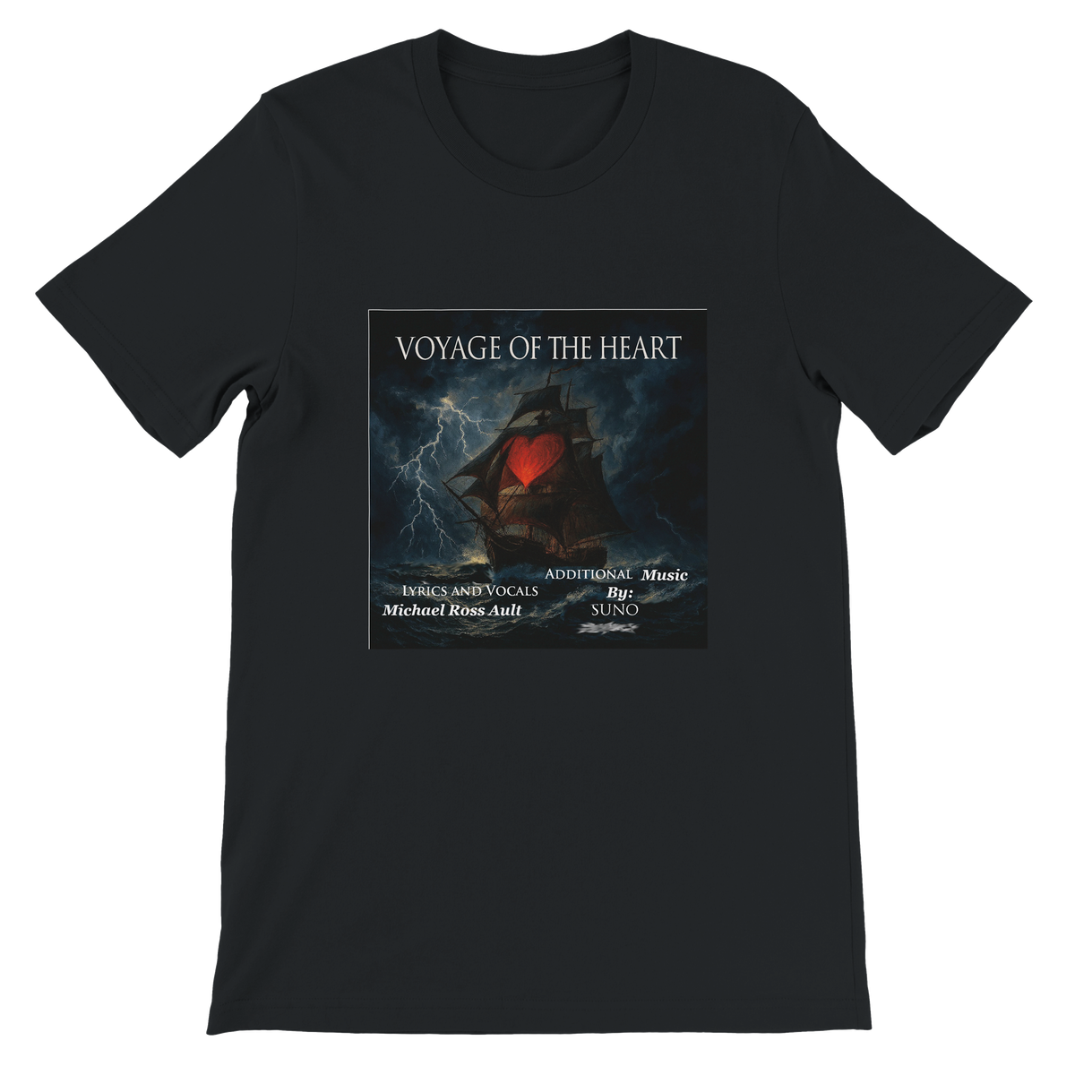 Voyage of the Heart (Remix with Mike Ault Vocal and Guitar) - Unisex T-Shirt