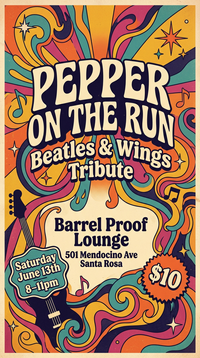 Pepper On The Run live at Barrel Proof Lounge in Santa Rosa!