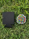 My Nextdoor Neighbor Tie-Dye Logo Sticker (3" x 3")