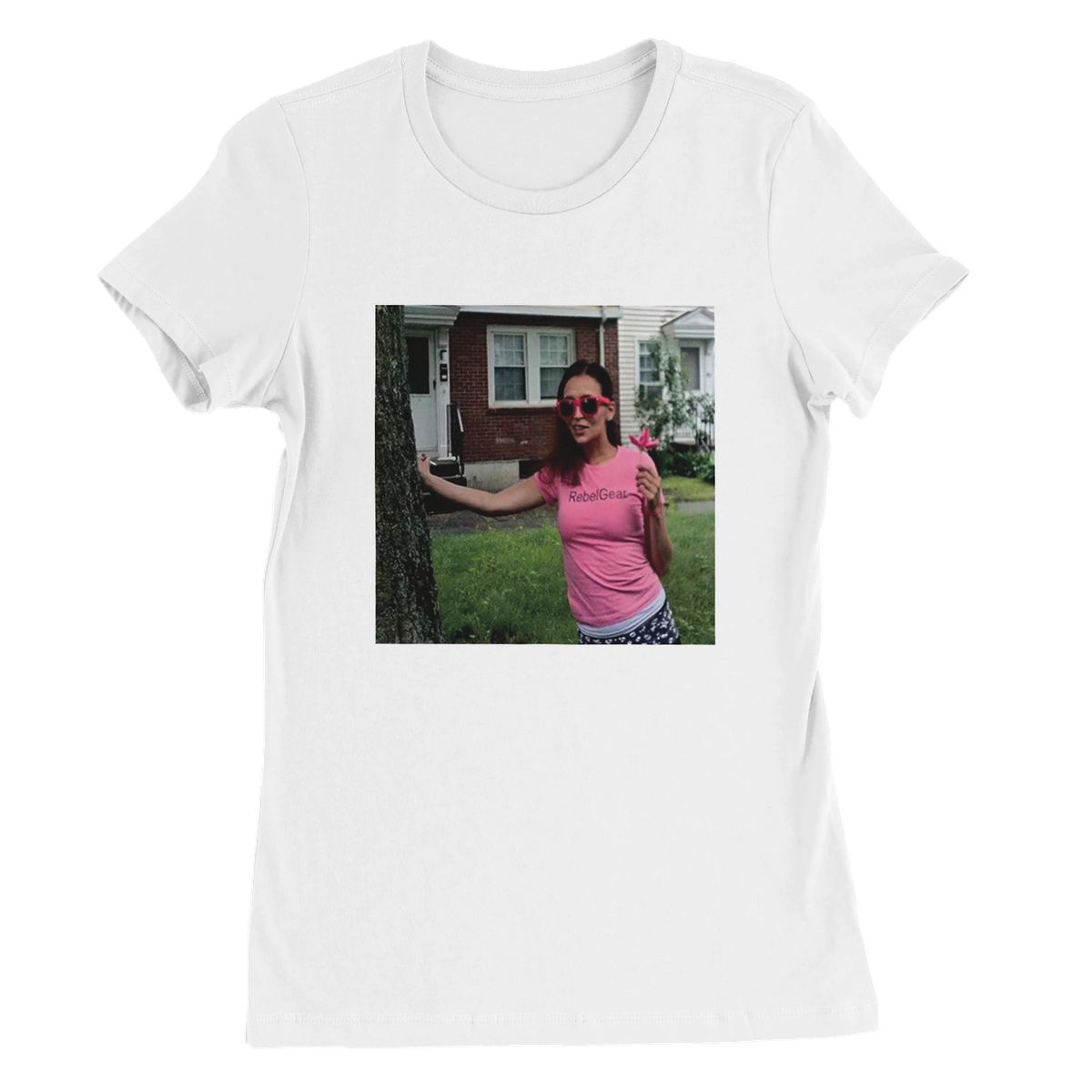 RebelRebelgear Pink - Women’s Cut T-Shirt (Kiena Marie) 