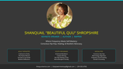 Speaker Media Kit & Booking One-Sheet - Shanquail Beautiful Quu Shropshire