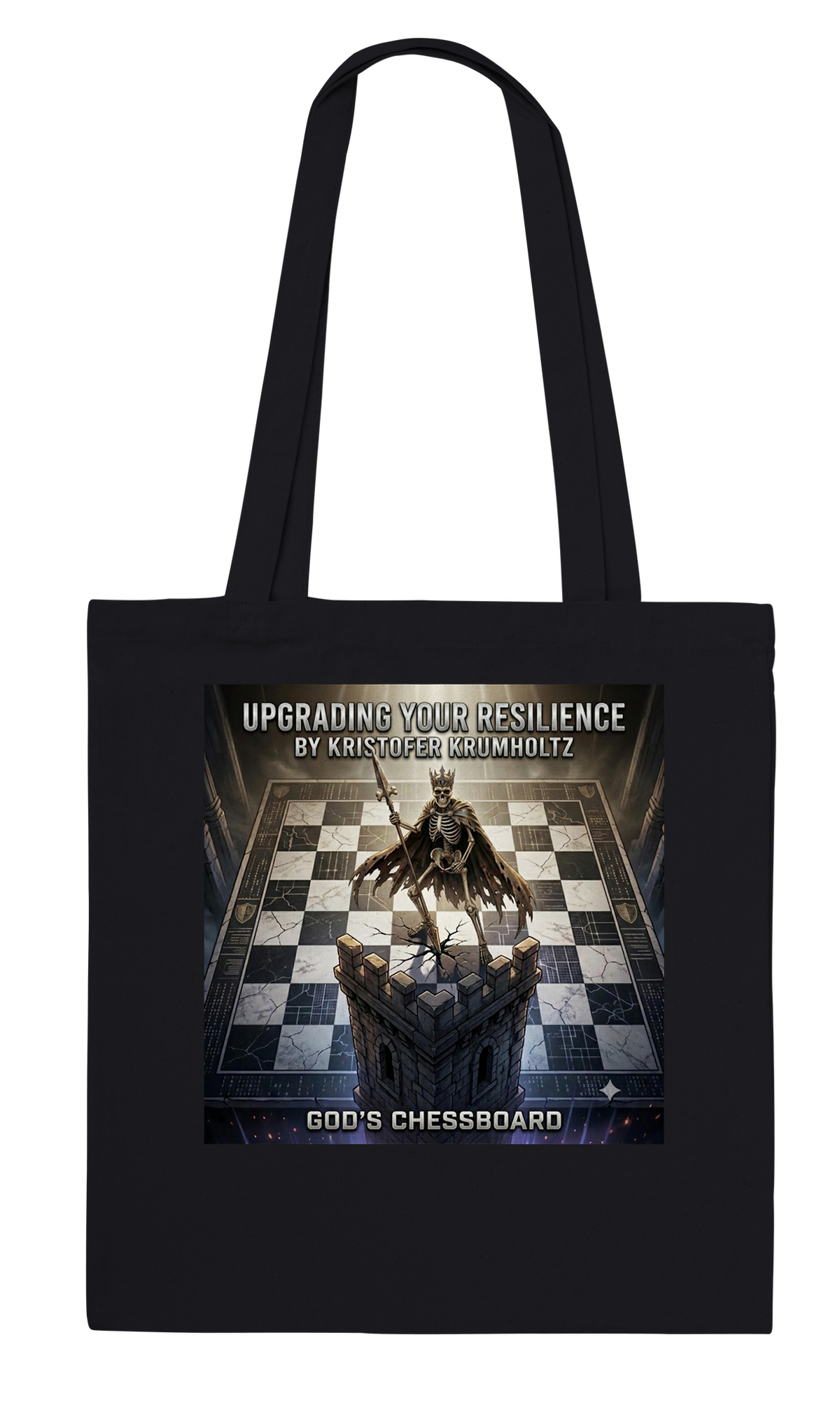 UPGRADING YOUR RESILIENCE BY KRISTOFER KRUMHOLTZ GOD'S CHESSBOARD - Tote bag