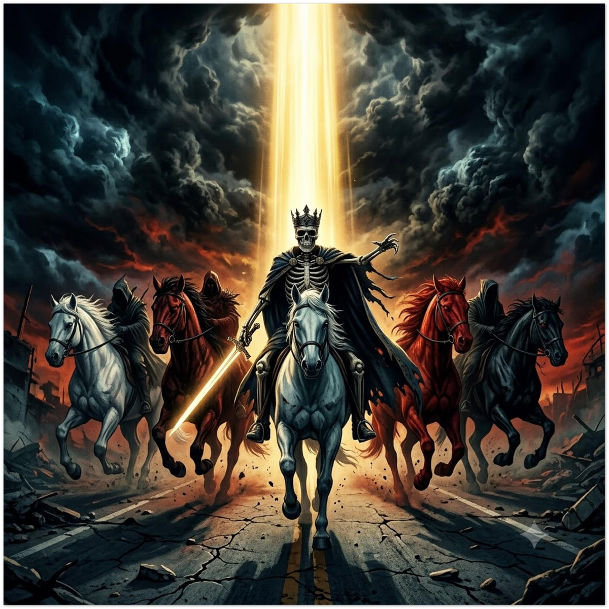 The Four Horsemen:God's Command - Fine Art Poster