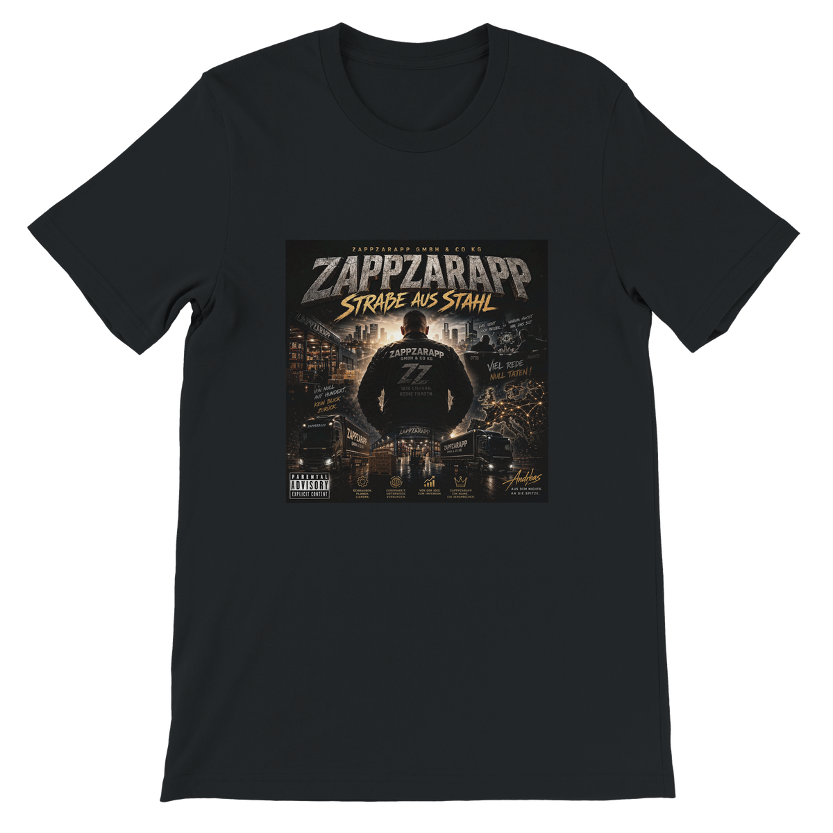 Zappzarapp – Straße aus Stahl - Unisex T-Shirt
