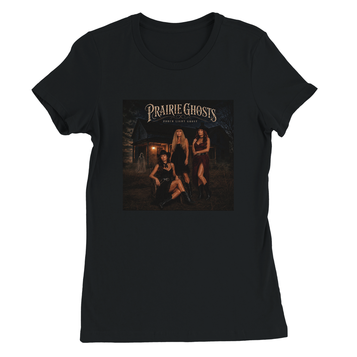 Porch Light Ghost (feat. Dakota Willow, Donna Hoffman, Bobby Winters & Anastasia Willow) - Women’s Cut T-Shirt