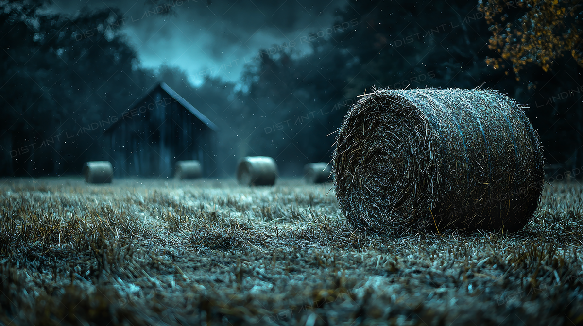 Autumn Farm - Cold Steel Blue