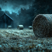 Autumn Farm - Cold Steel Blue