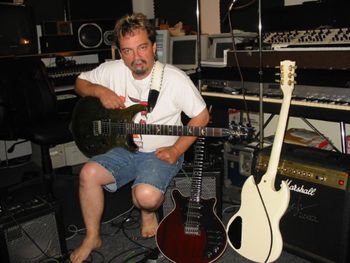 In studio w-guitar extraordinaire, Vinni Smith
