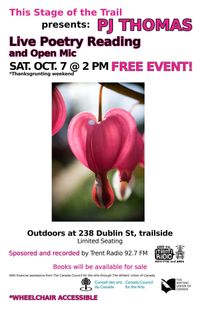 PJ Thomas live poetry reading