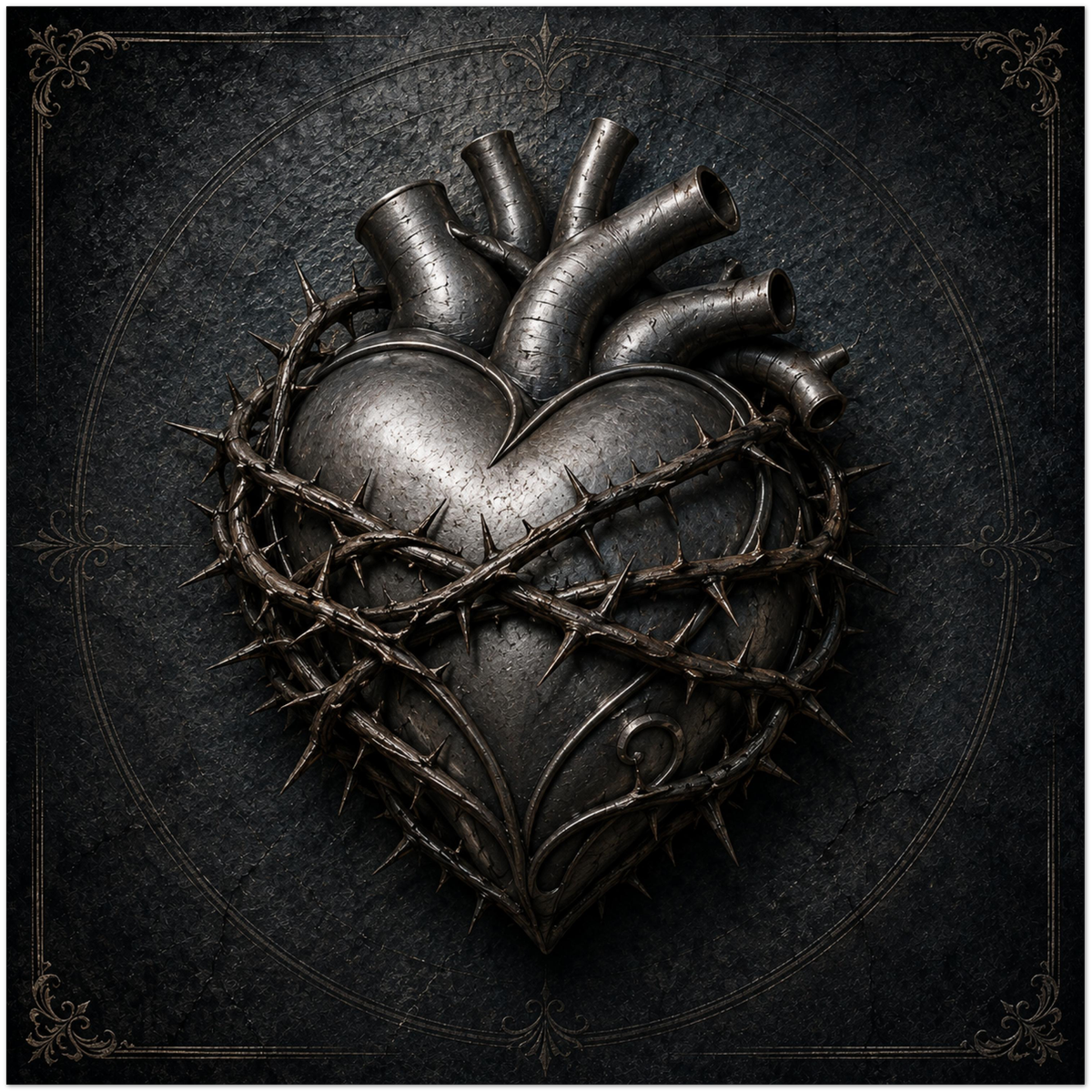 (Metal) heart - Fine Art Poster
