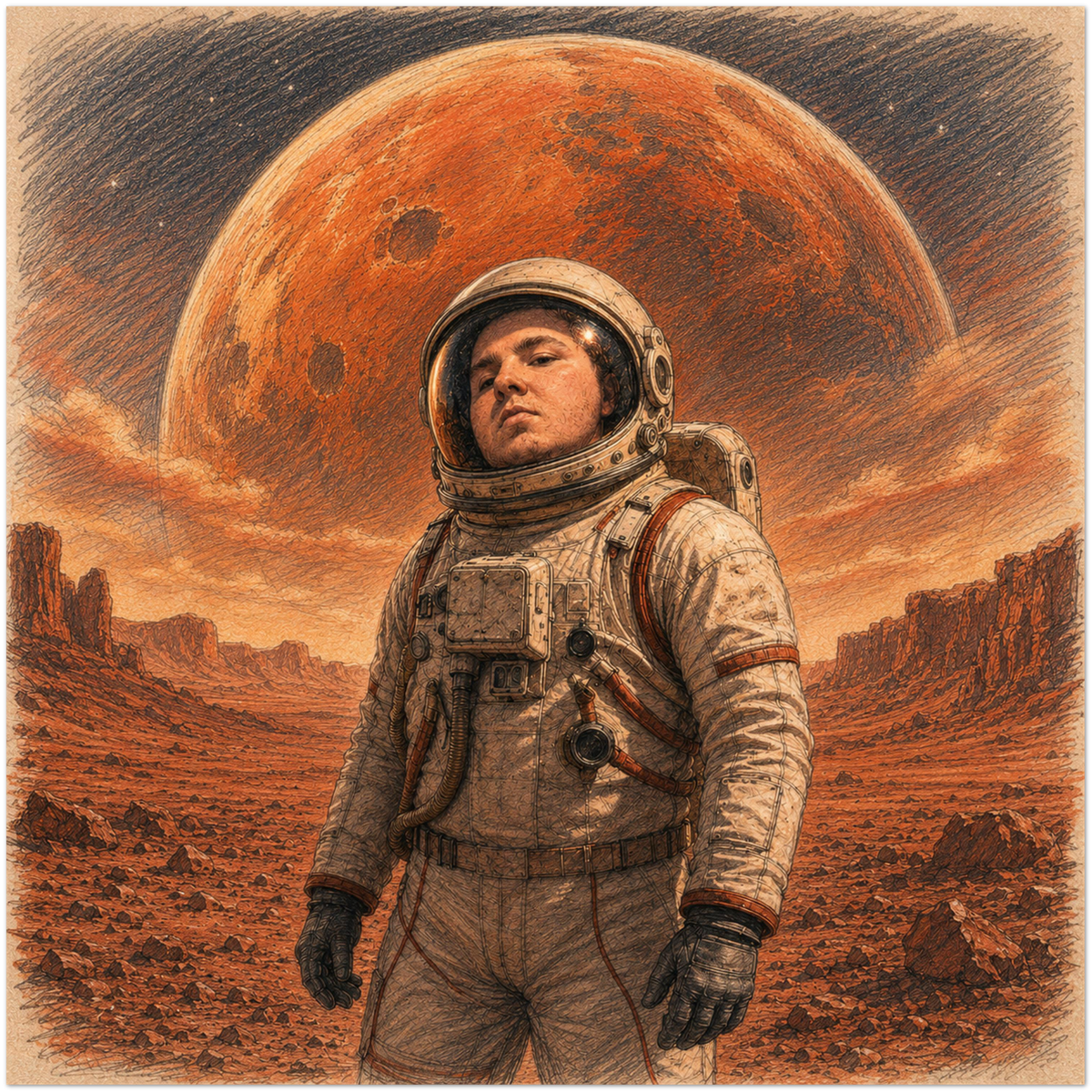 Take me to mars - Fine Art Poster