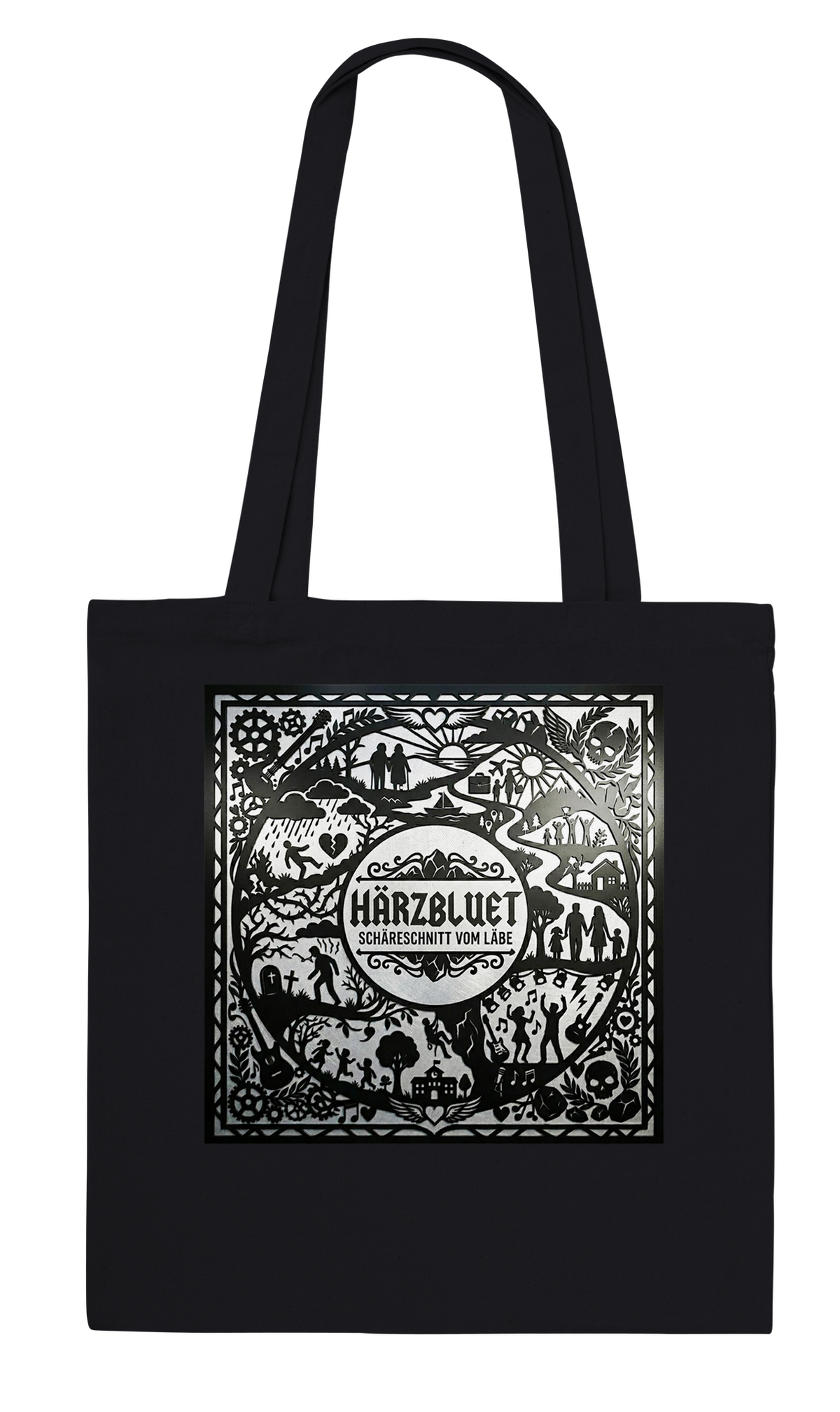 Schäreschnitt vom Läbe - Stofftasche