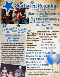Starhaven Roundup - Annual Charity Concert Benefiting Children's Mercy Kansas City