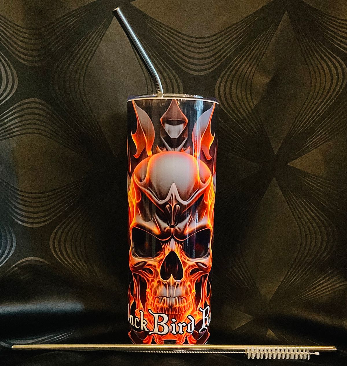 BBR Tumbler Flame Skull