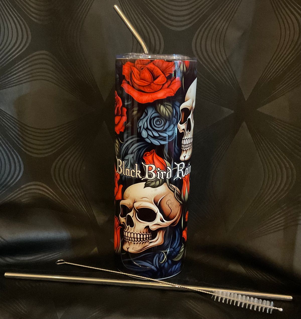 BBR Tumbler Rose Skull