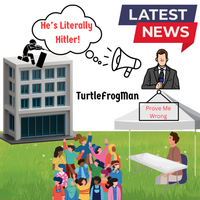 He's Literally Hitler by TurtleFrogMan