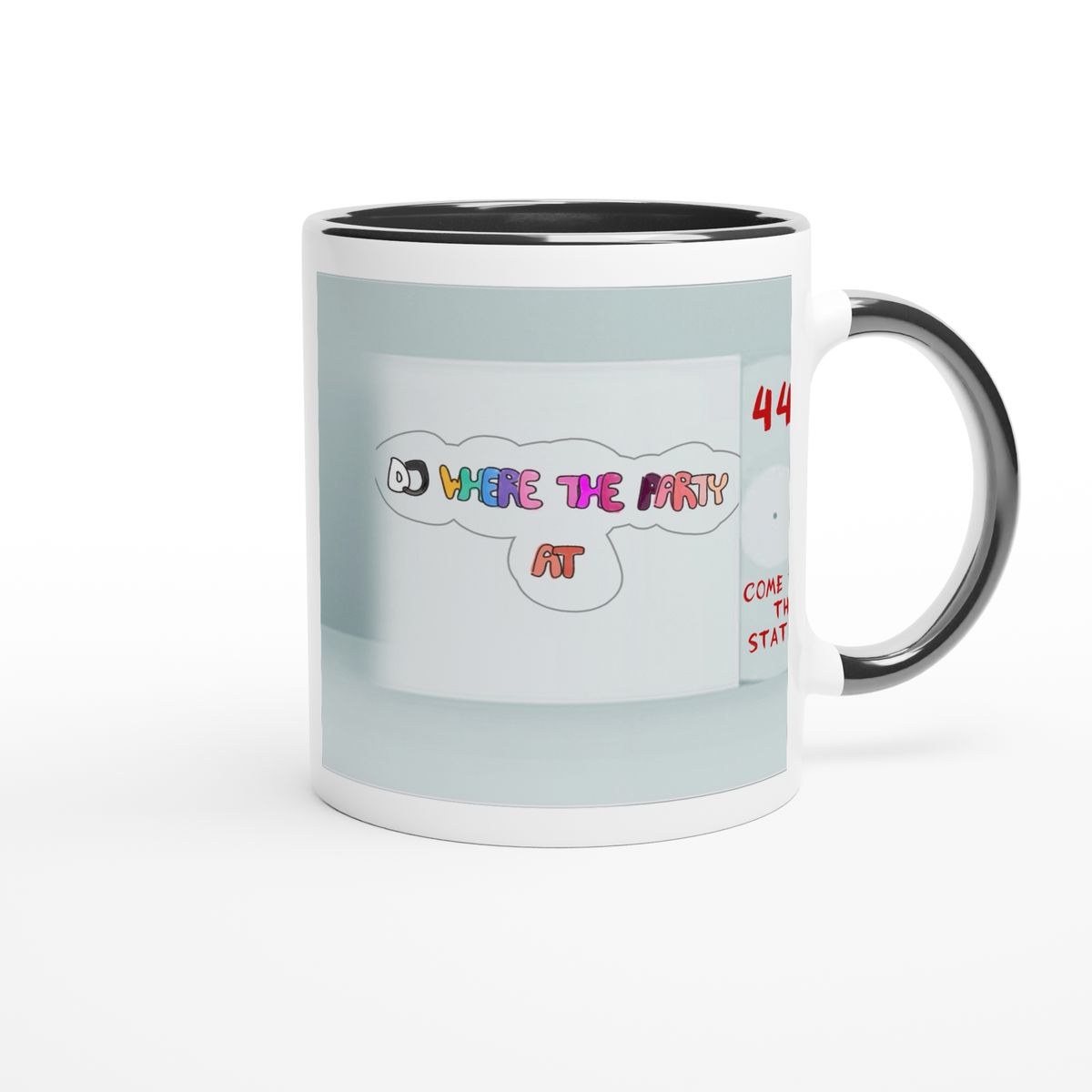 DJWHERETHEPARTYAT - Ceramic Mug