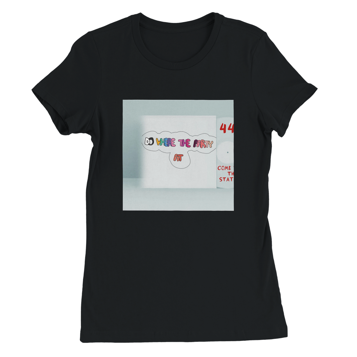 DJWHERETHEPARTYAT - Women’s Cut T-Shirt
