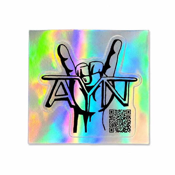 AYN Holograph Hand Sticker