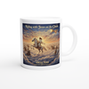 Riding with Jesus on The Clouds - Ceramic Mug